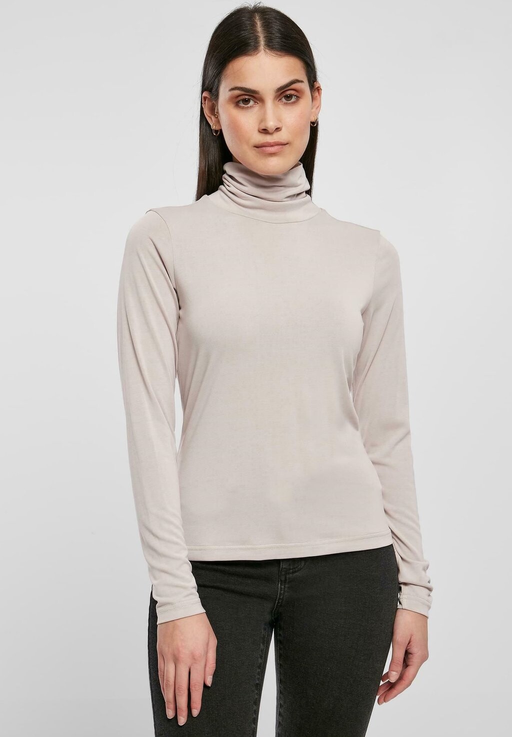 

Футболка с длинными рукавами Turtleneck Longsleeve Urban Classics, цвет warmgrey