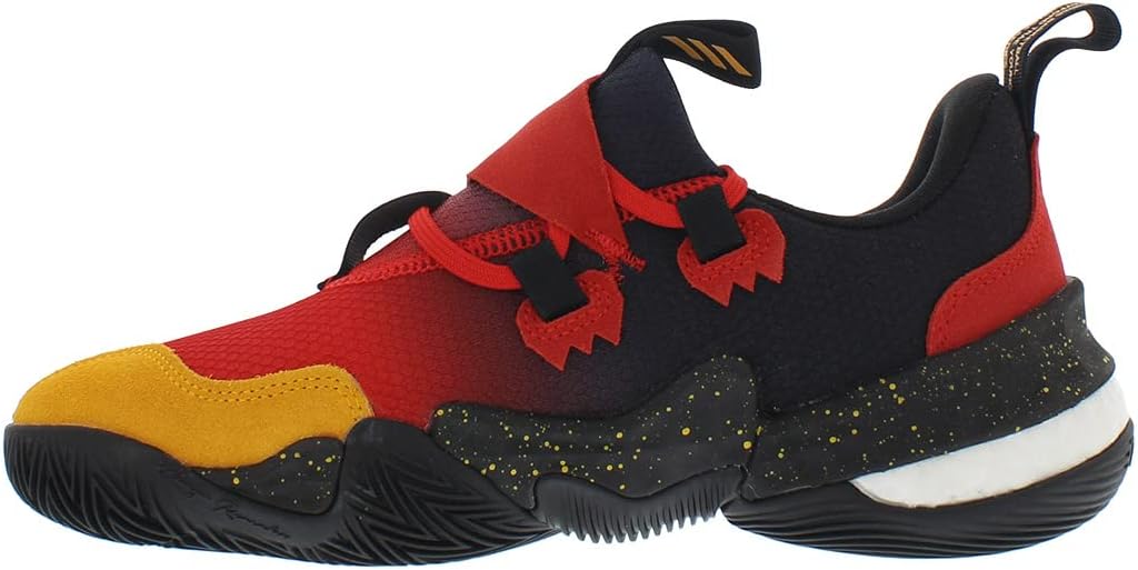 Кроссовки adidas Trae Young 1 для мужчин, красный/золотой/ярко-красный — фото 3