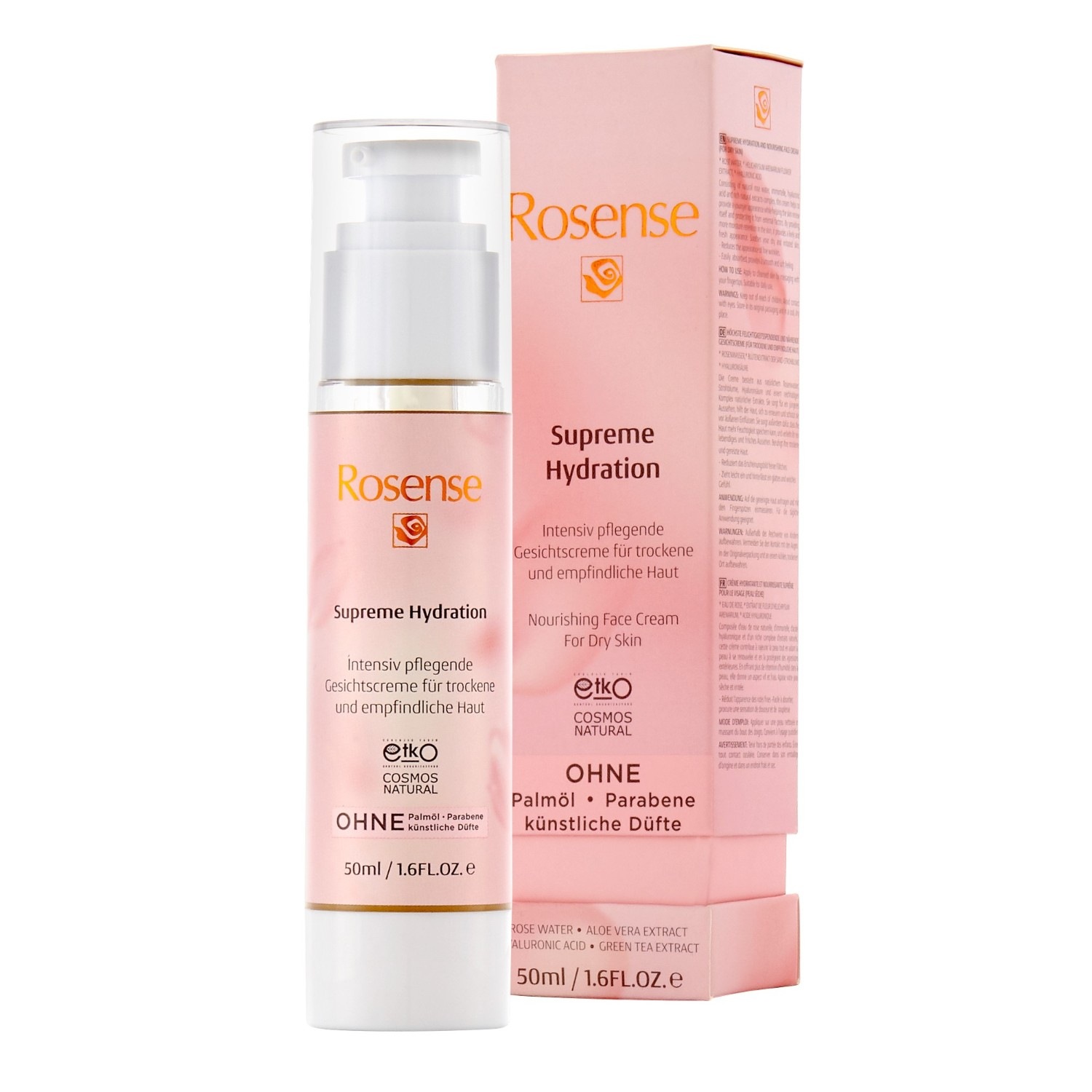 Масло для лица Rosense — Supreme hydration intensiv pflegende für trockene und empfindliche haut , объем, 50 мл — фото 2