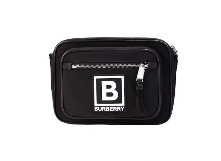

Сумка Paddy Small Black Nylon Camera с логотипом на поясе Burberry