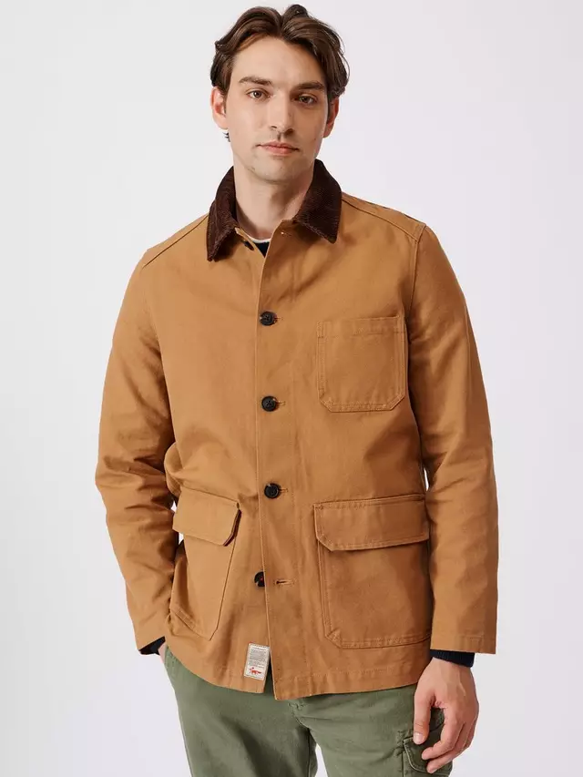 

Куртка Aubin Canwick Contrast Cord Collar Worker, цвет tan