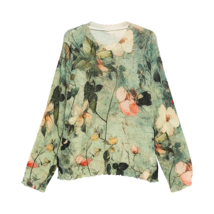 

Свитер R13 Printed Boyfriend Sweater, Turquoise Floral