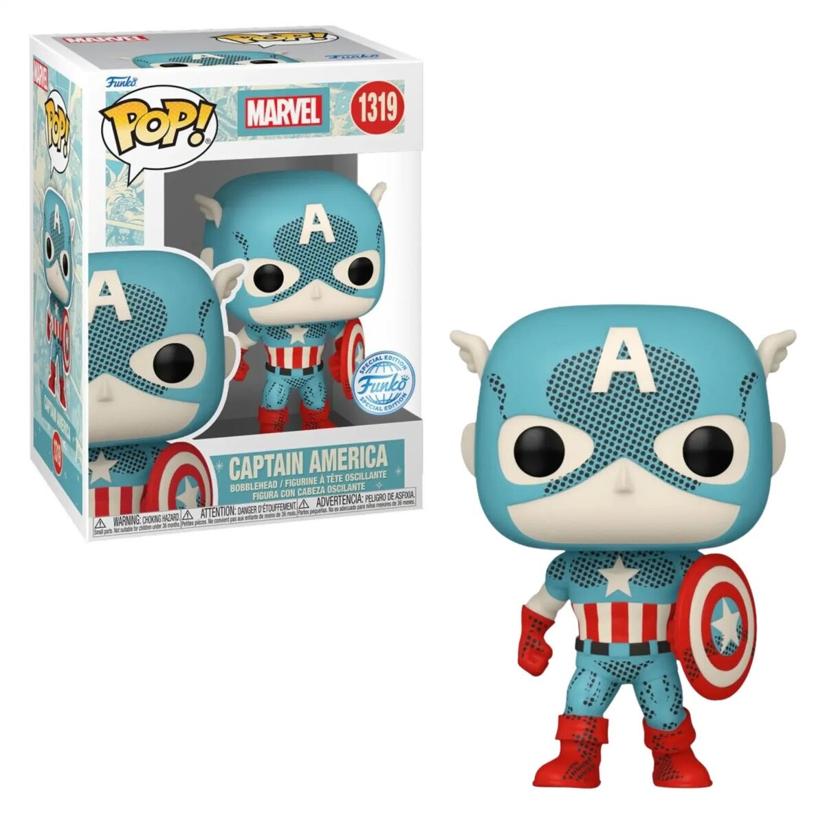 

Funko POP! Marvel: Retro Reimagined — Капитан Америка № 1319