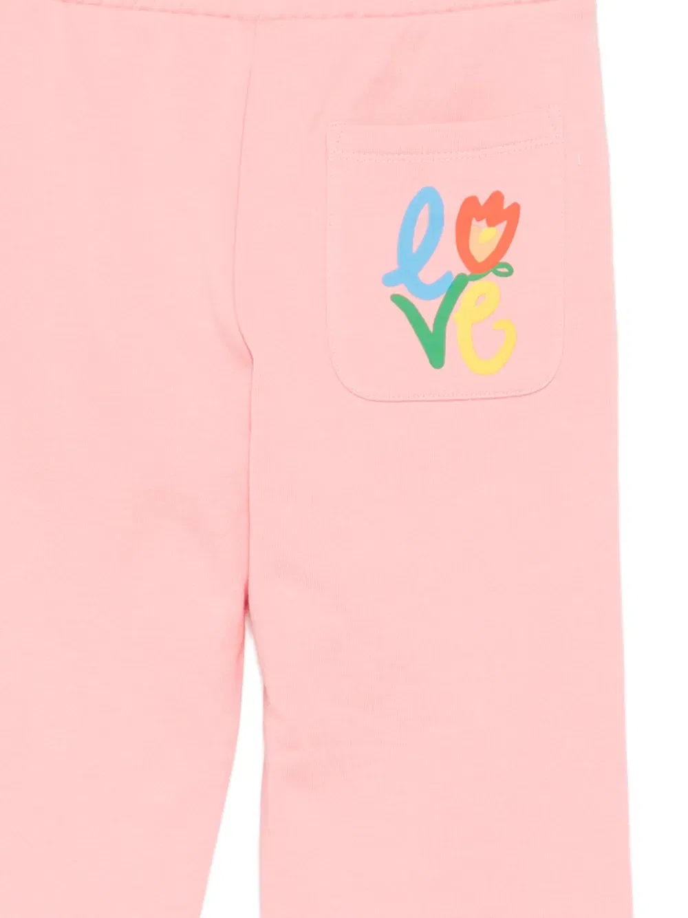 Спортивные штаны с мотивом любви Stella Mccartney Kids, розовый — фото 3