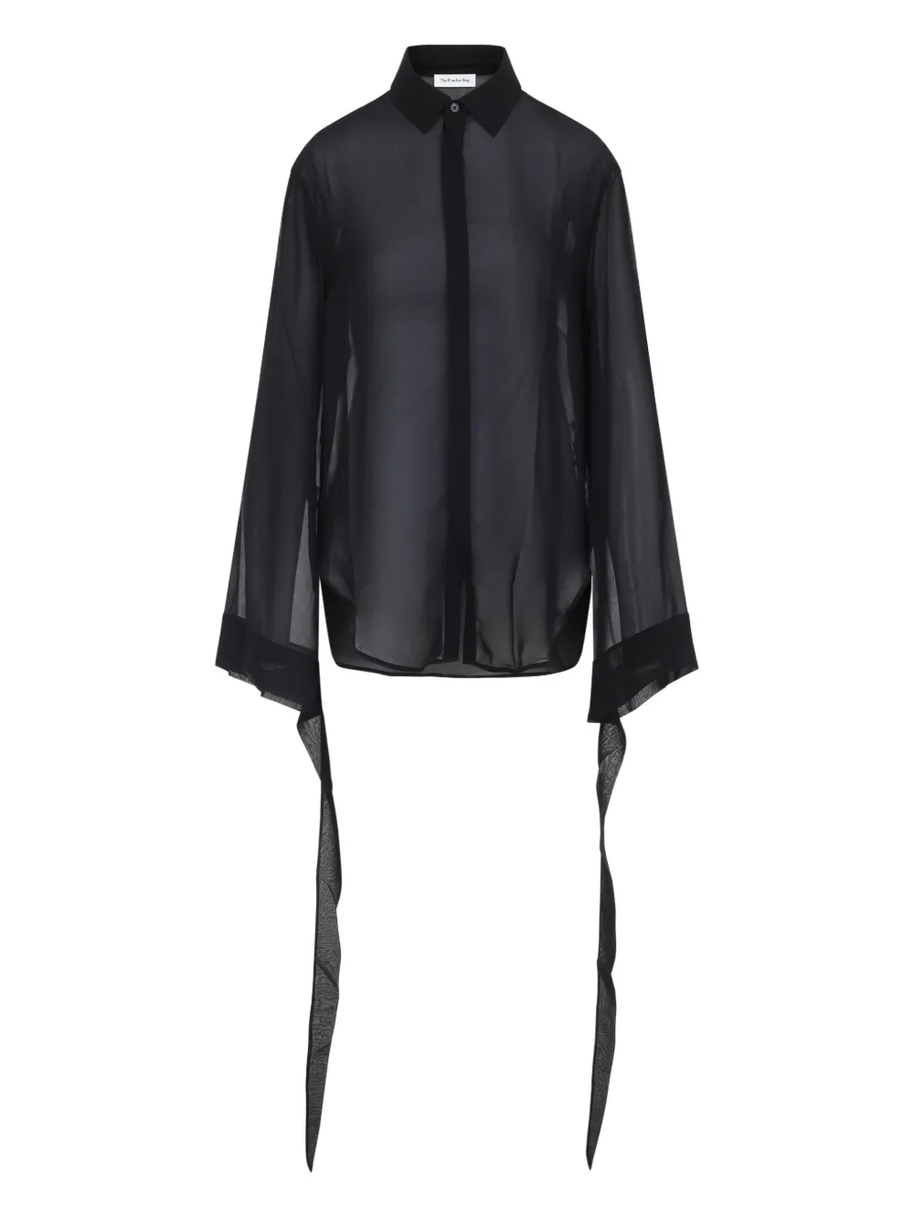 

Топ с завязками на рукавах The Frankie Shop, черный