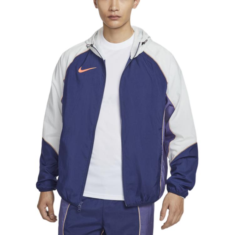 Nike Мужские водоотталкивающие футбольные брюки, 492 Space Blue/Dust Photon/Dark Purple Gray/Pulse Orange — фото 4