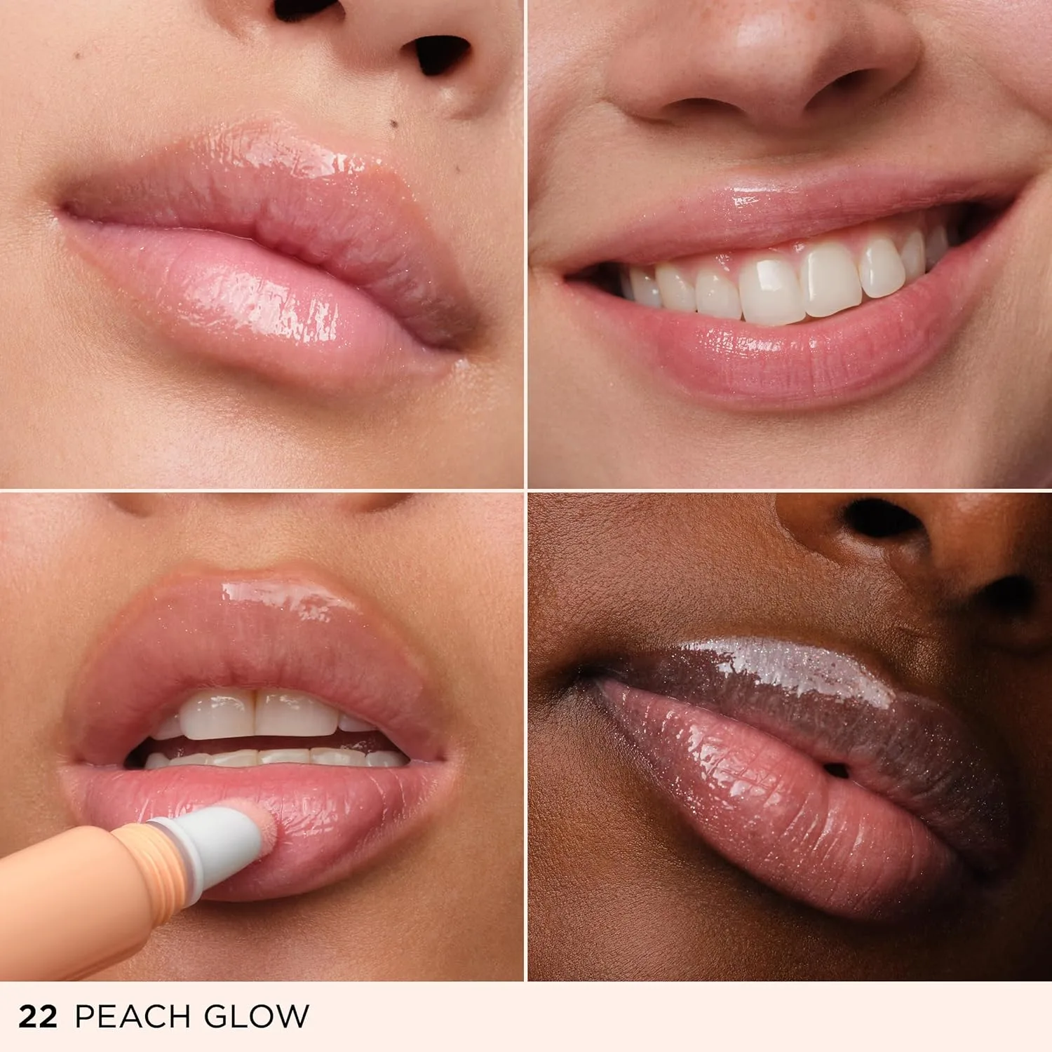 Блеск для губ Clarins Lip Perfector | Увлажняющий и придающий объем губам пептидный блеск | Мгновенный блеск с полупрозрачным мерцающим финишем | Нелипкая текстура с ароматом ванили | 0,35 унции, 22 Peach Glow - Pearly Pale Peach — фото 2