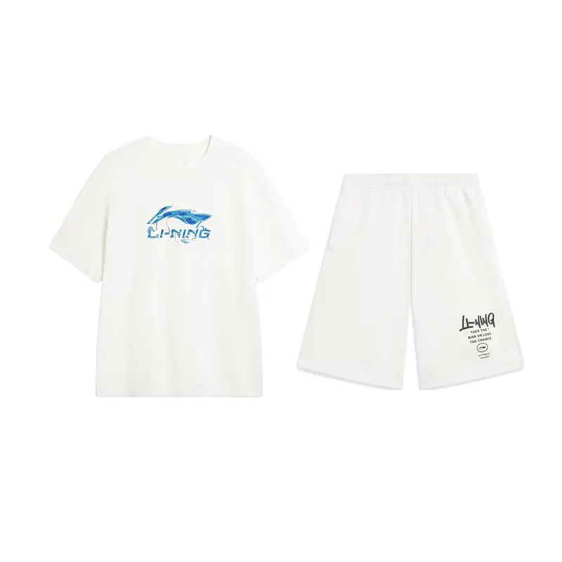 

LINING Повседневная спортивная одежда унисекс белый+белый