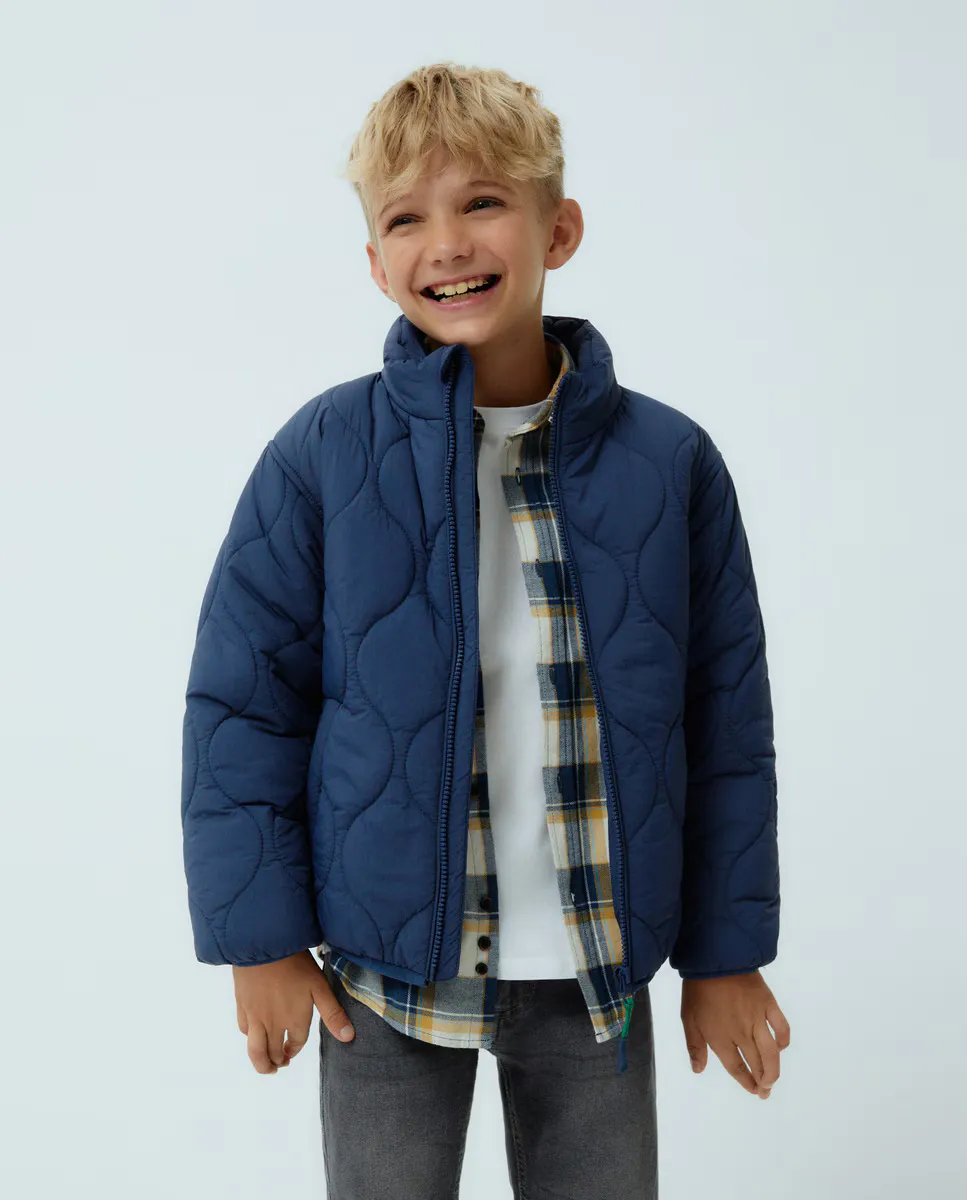 

Легкая базовая парка для мальчика Kids El Corte Inglés, темно-синий