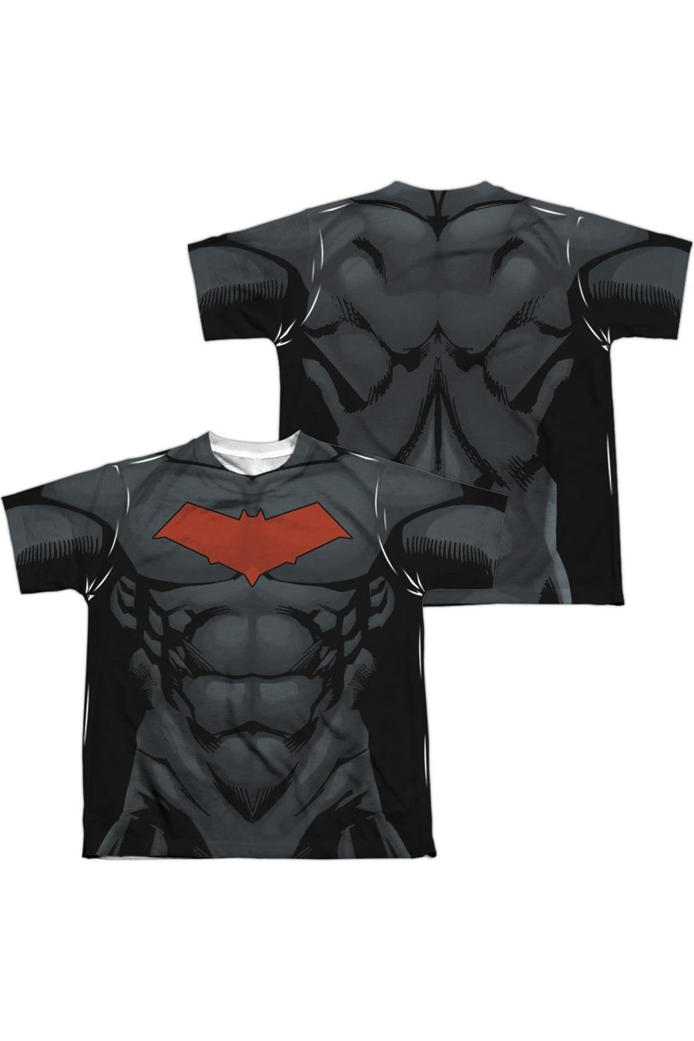 

Футболка с коротким рукавом для подростков в стиле Red Hood из Batman с принтом спереди и сзади Gildan