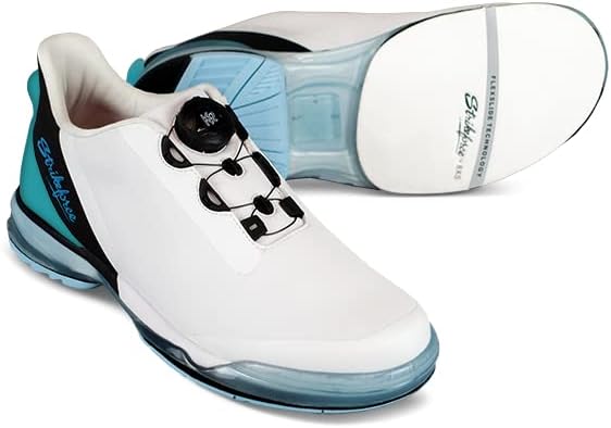 

Боулинговые туфли KR Strikeforce TPC Hype бело-черно-голубые для левой руки, унисекс