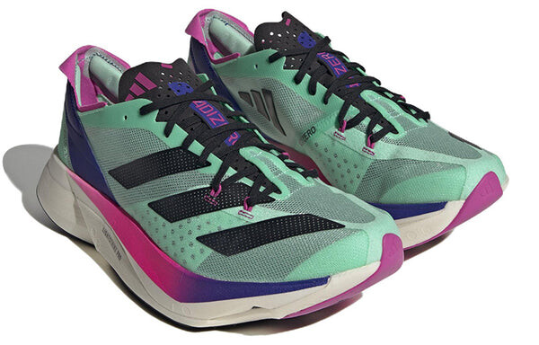 Кроссовки adizero adios pro 3 shoes Adidas, зеленый — фото 3