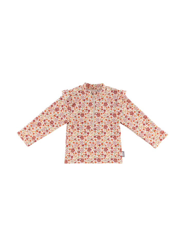 

Рубашка для плавания с длинными рукавами и цветочным принтом цвета экрю Sterntaler