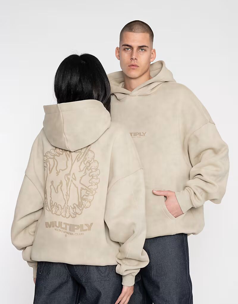

Multiply Apparel - Spine - Толстовка большого размера в цвете Spray Green