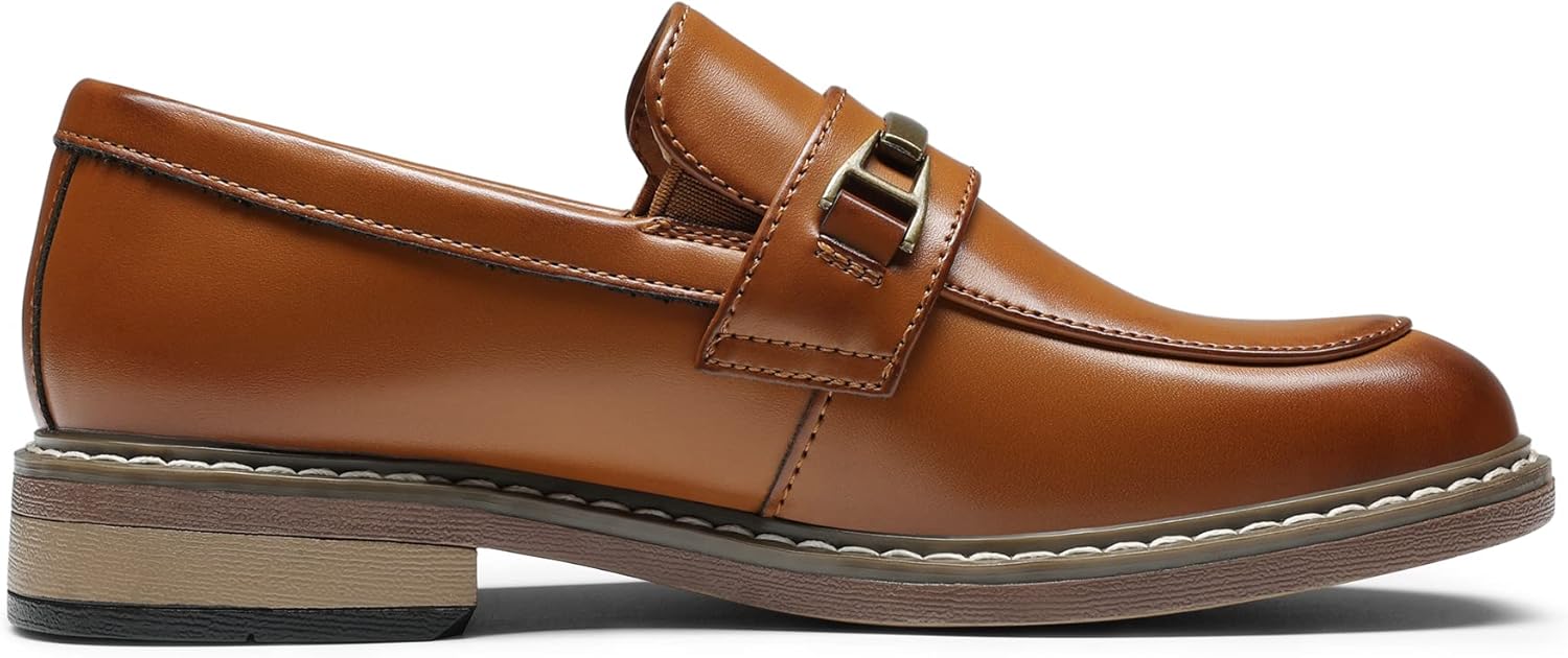 Детские лоферы Bruno Marc Boys Dress Slip-on Penny Loafer, коричневый — фото 3