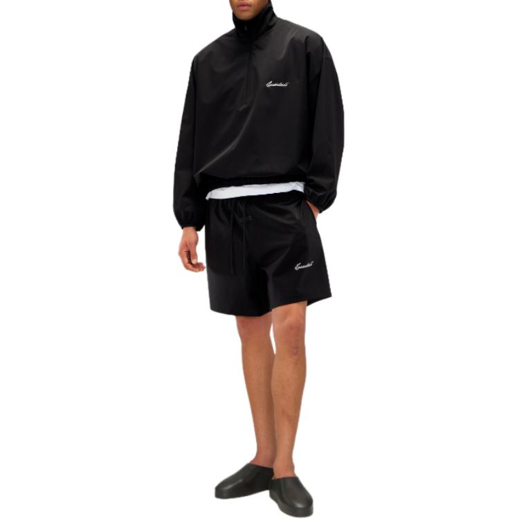Шорты для бега с вышитым логотипом на шнурке Fear Of God Essentials, черный — фото 2