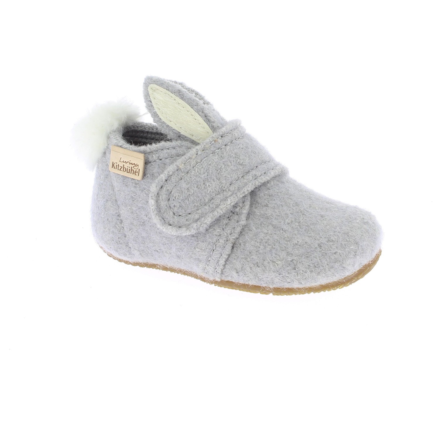 

Тапочки Living Kitzbühel Baby's Klettschuh Hase mit Ohren, цвет Light Grey