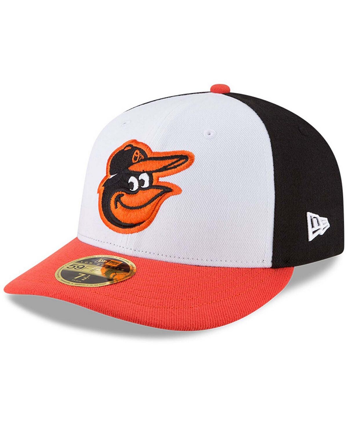 

Мужская бейсболка Baltimore Orioles Home Authentic Collection для поля с низким профилем 59FIFTY Облегающая шляпа New Era