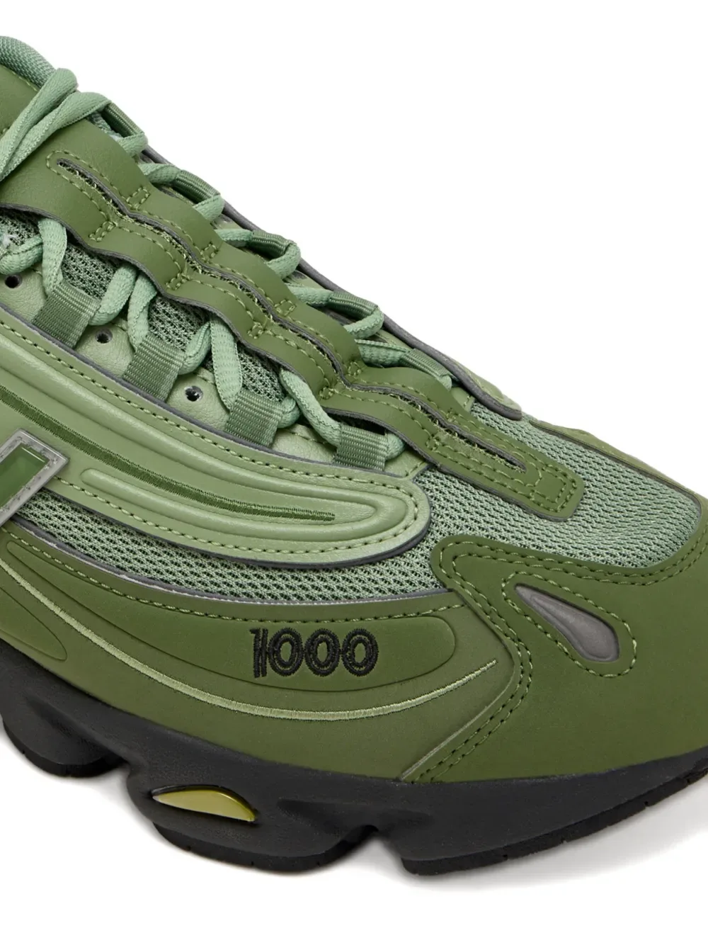 Кроссовки 1000 с комбинированными вставками NEW BALANCE, зеленый — фото 4