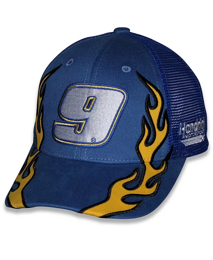 

Регулируемая кепка Blue Chase Elliott NAPA Flame Trucker для больших мальчиков и девочек Checkered Flag Sports