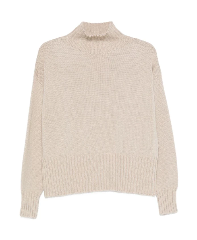 

Свитер с высоким воротником из веревки Drumohr, бежевый