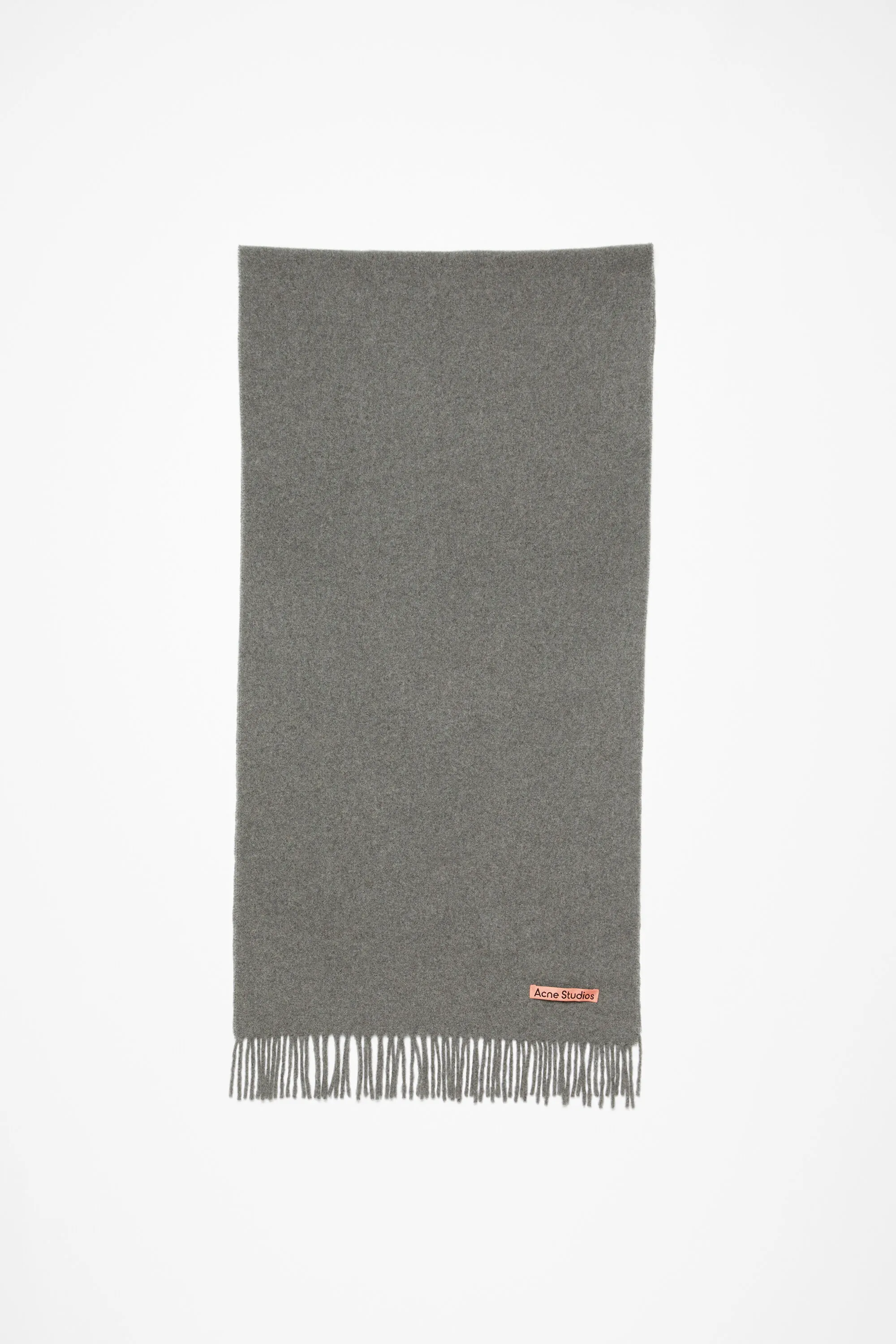 

Кашемировой шарф с бахромой - Узкий Acne Studios, Grey Melange