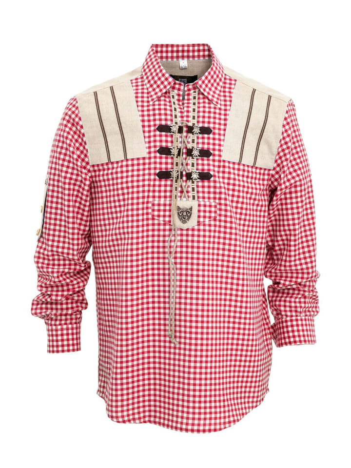 

Рубашка 420001-4227 средне-красного цвета OS-Trachten