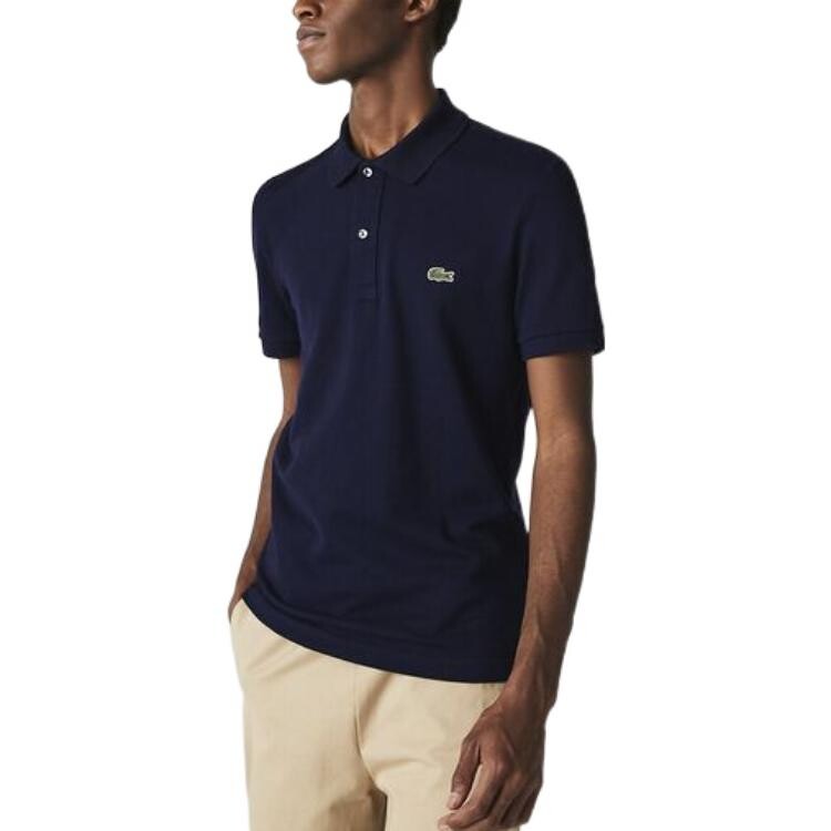 Рубашка поло мужская синяя Lacoste, синий — фото 2