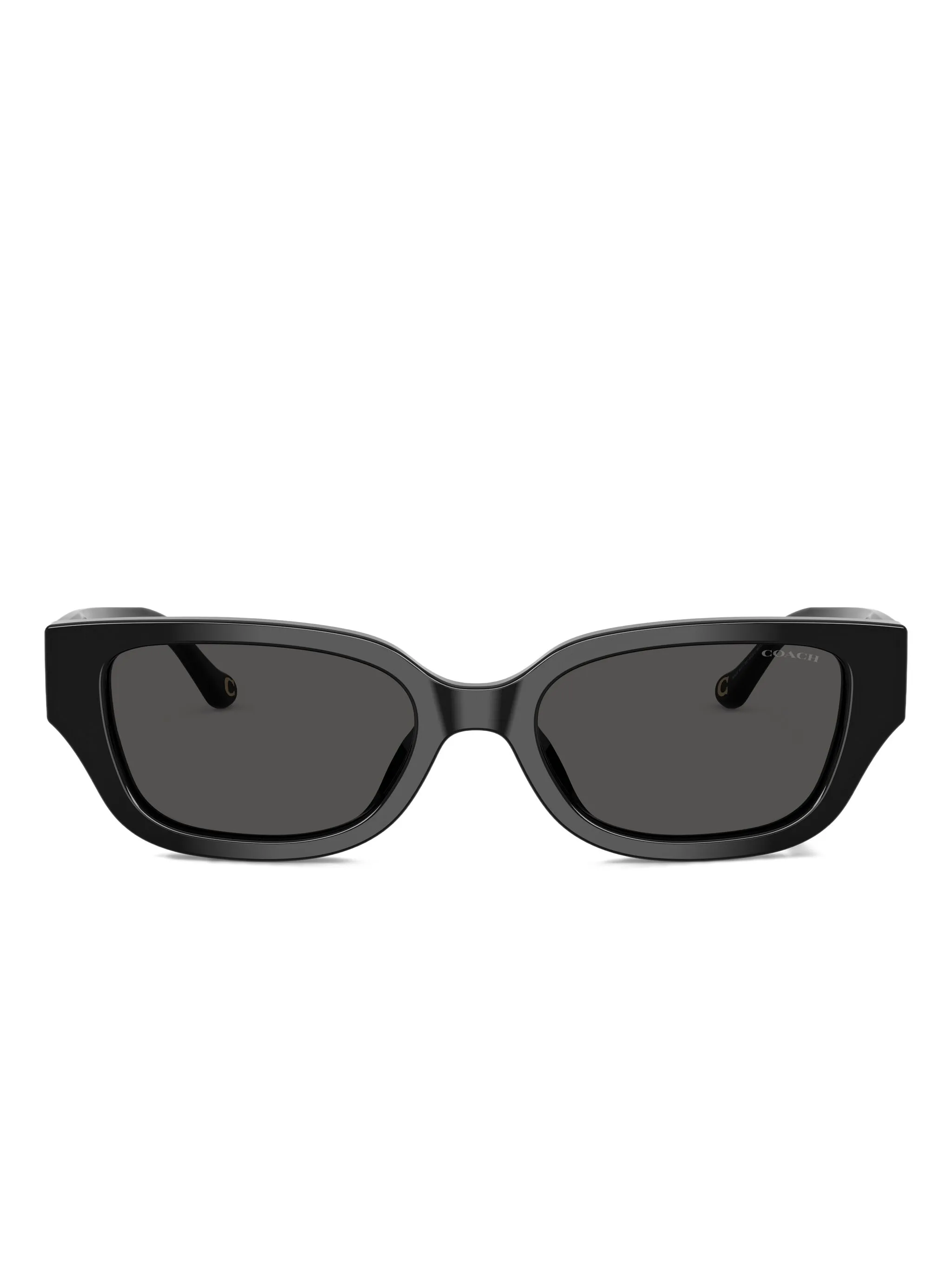 

Солнцезащитные очки в квадратной оправе с логотипом Coach, черный