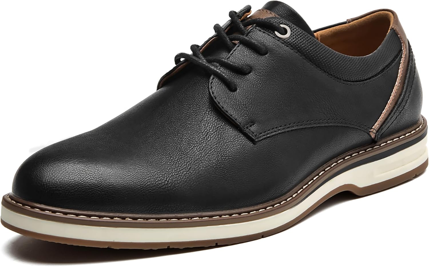 

Мужские классические туфли оксфорды для повседневной носки, деловой и официальной обстановки, с шнуровкой Clowse, черный