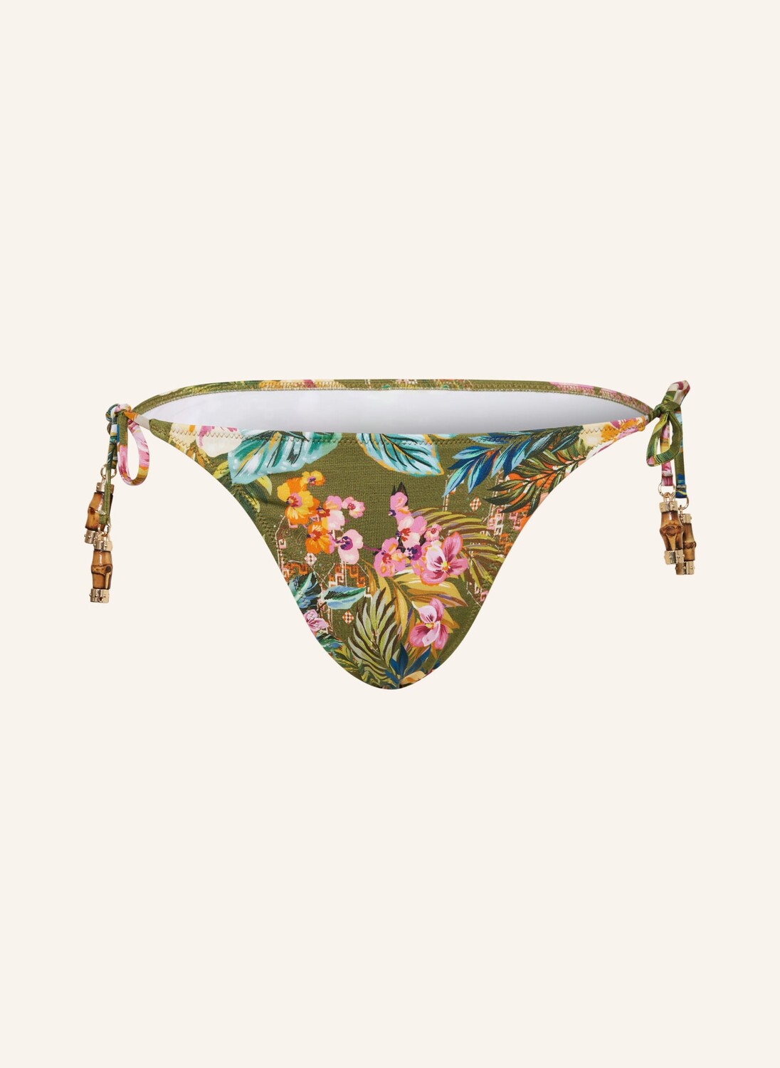 

Треугольные плавки бикини sunset florals watercult, цвет OLIV/ORANGE