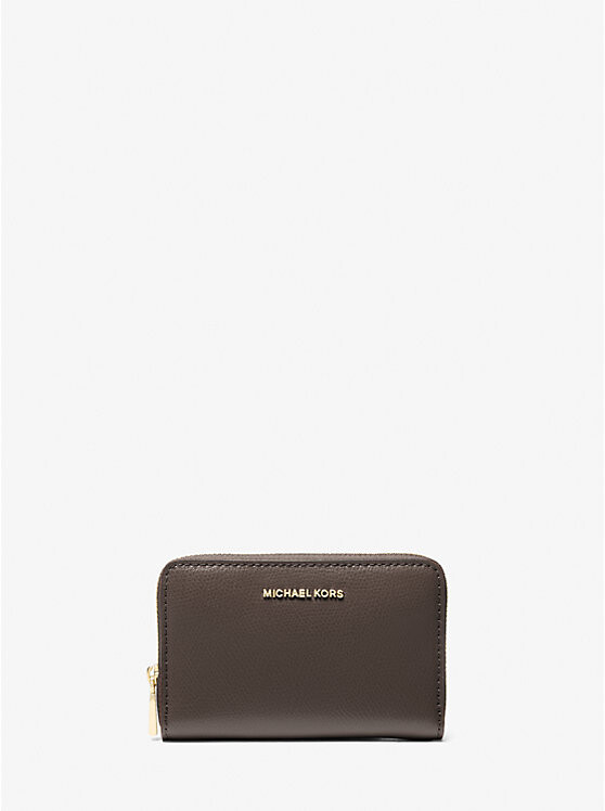 

Маленький кожаный кошелек Jet Set Michael Kors, коричневый