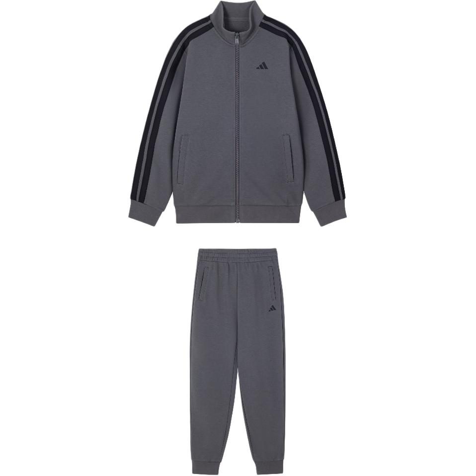 Adidas Спортивный костюм Casual Sportswear JK VR темно-серый для детей 3-7 лет — фото 3