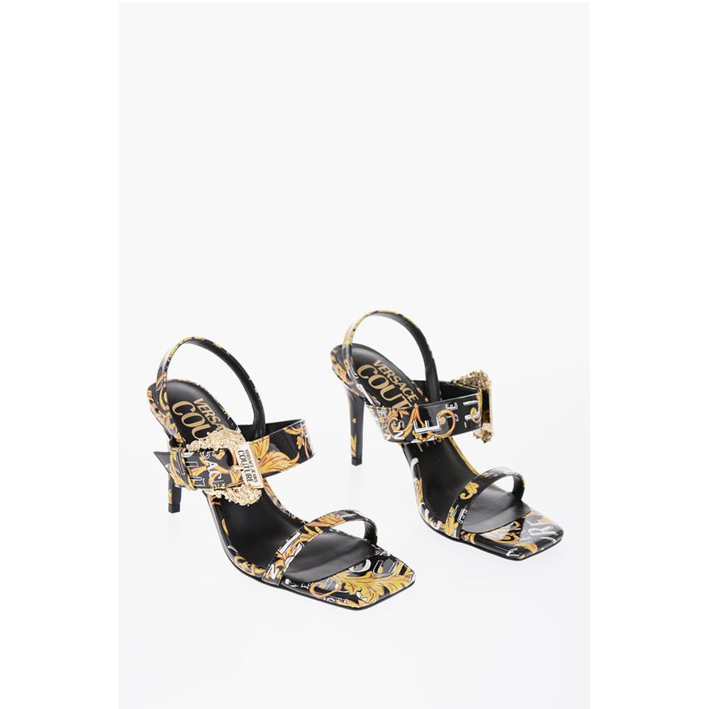 Сандалии EMILY из искусственной кожи с мотивом «барокко» от JEANS COUTURE Versace, Black