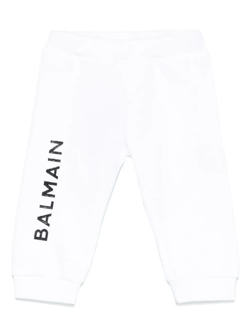 

Спортивные брюки с логотипом Balmain Kids, белый