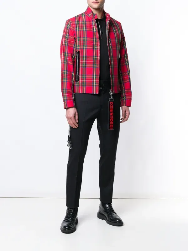 Брюки классического кроя с застежкой-молнией Dsquared2, черный — фото 2