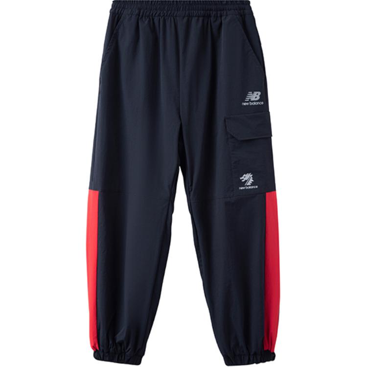 New Balance Детские трикотажные спортивные штаны NB FW24, черные, для детей от 3 до 7 лет — фото 3