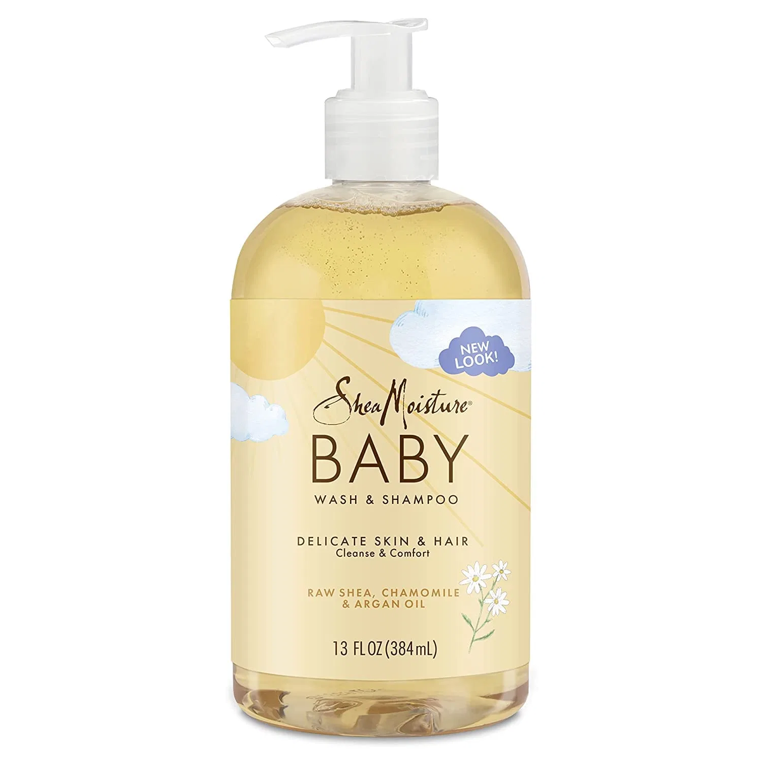 Детский шампунь и гель для душа Head to Toe с ромашкой и аргановым маслом от Shea Moisture Shea Moisture, Baby Chamomile Wash