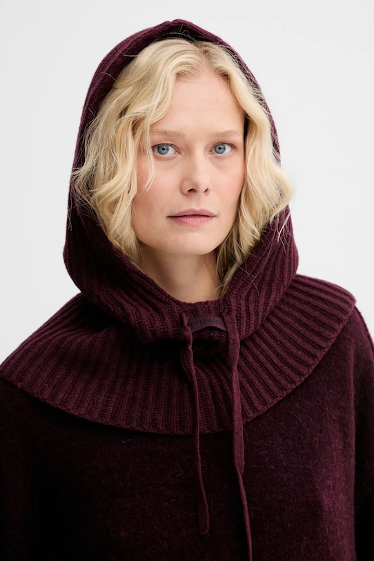 

Шерстяная балаклава Pinko, бордовый