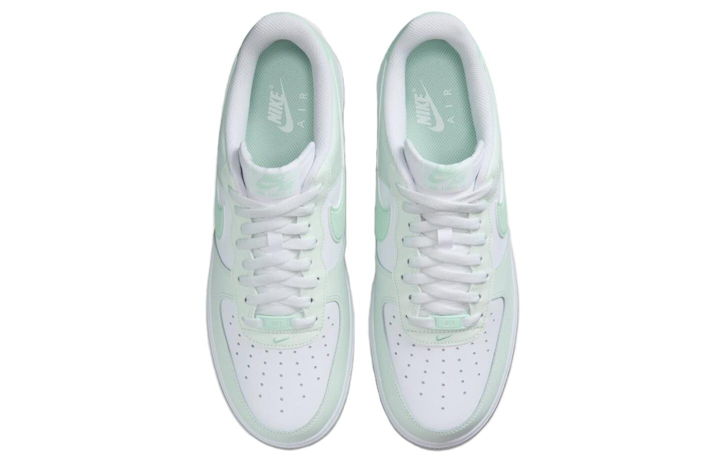Мужские кроссовки Nike Air Force 1 Зеленый/Белый — фото 4