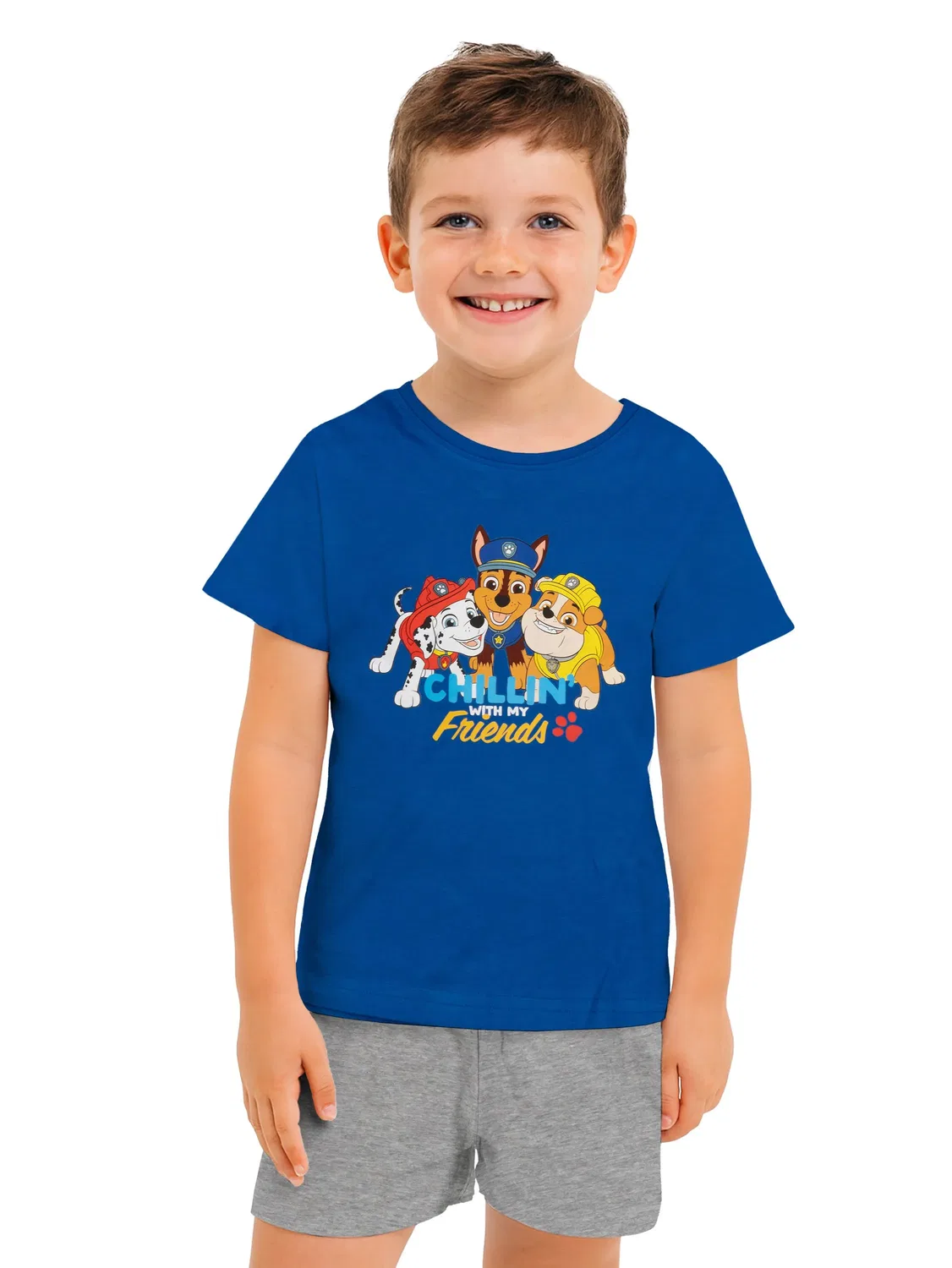 Пижама детская с коротким рукавом Paw Patrol, синий