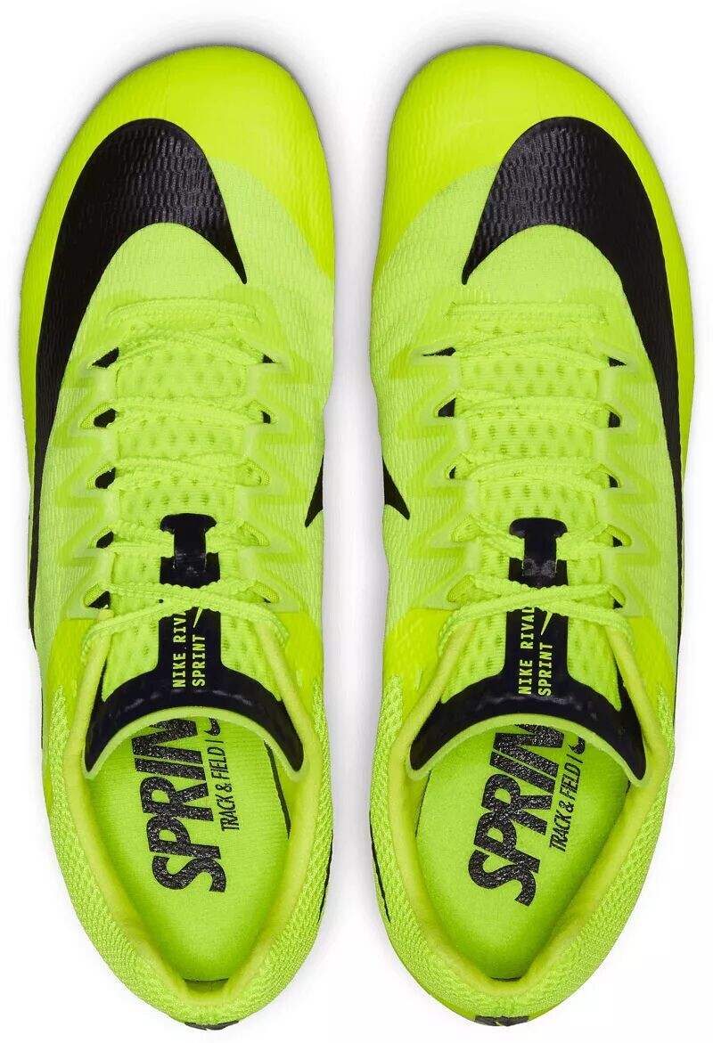 Легкоатлетические кроссовки Nike Zoom Rival для спринта, зеленый/черный — фото 4