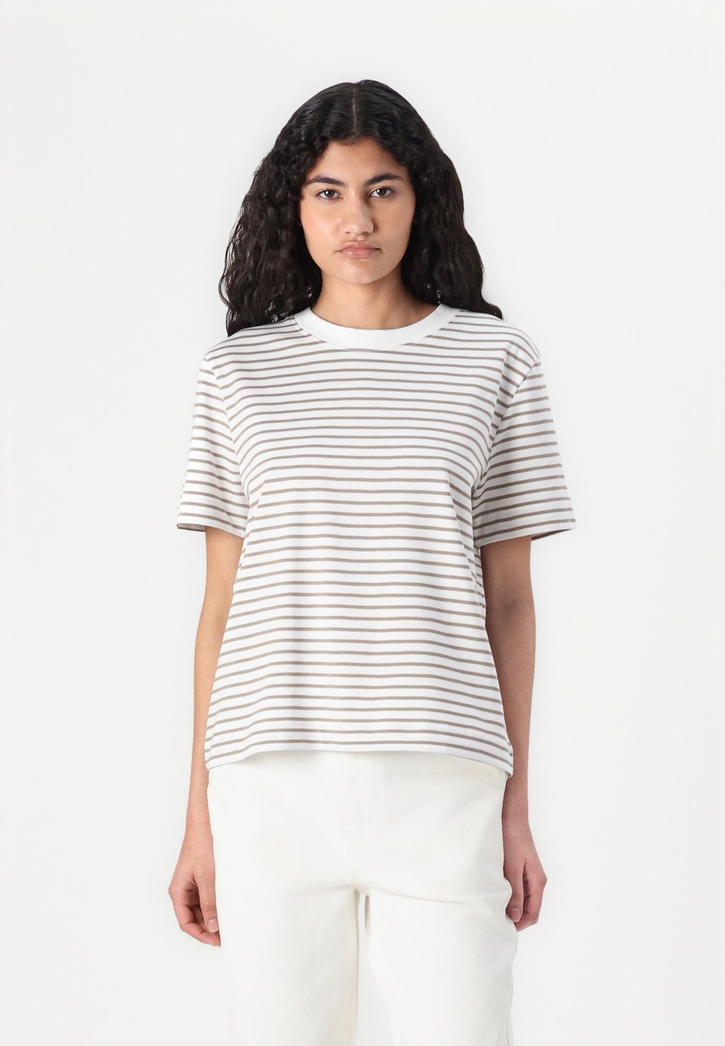 

Футболка с принтом SLFESSENTIAL STRIPED NOOS Selected Femme, темно-зеленый