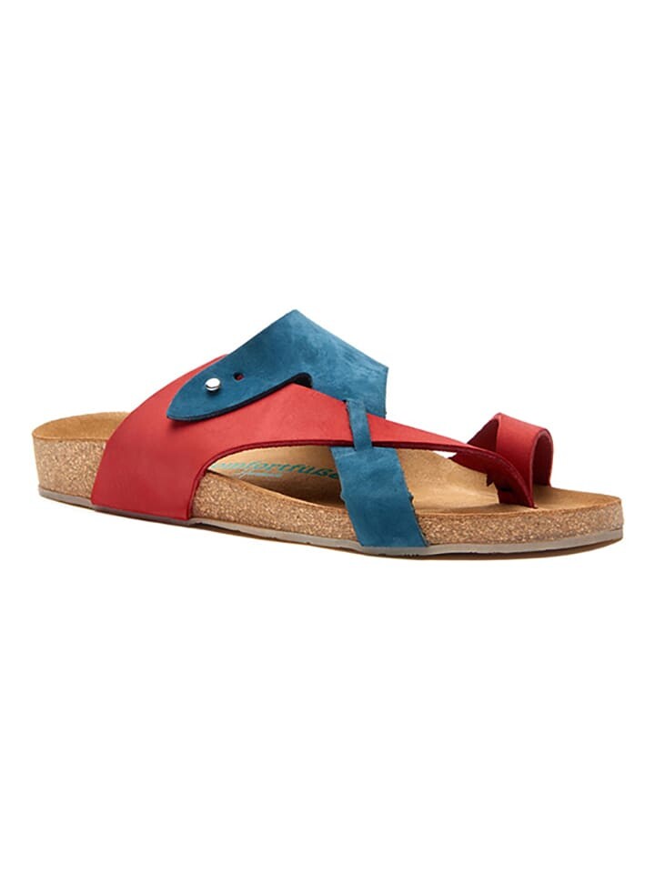 

Шлепанцы Comfortfusse Leder, цвет blau/rot
