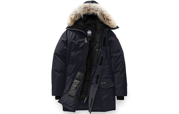 

Мужской пуховик Canada Goose, темно-синий