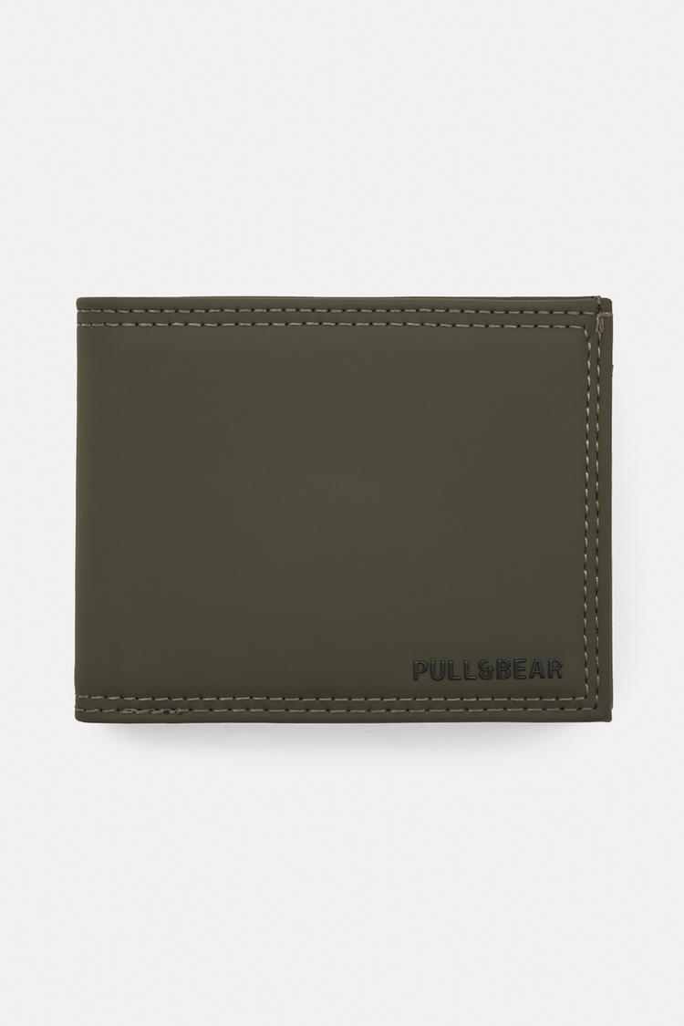 

Прорезиненный кошелек Pull And Bear, хаки