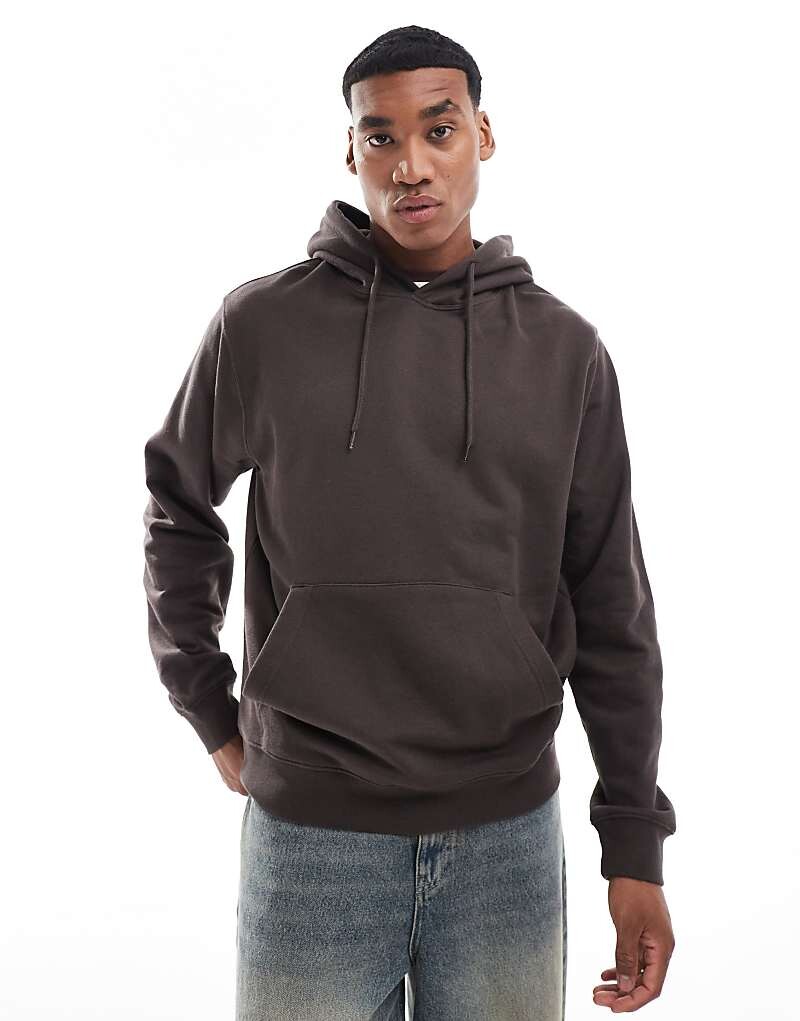 

Худи оверсайз шоколадного цвета Jack & Jones
