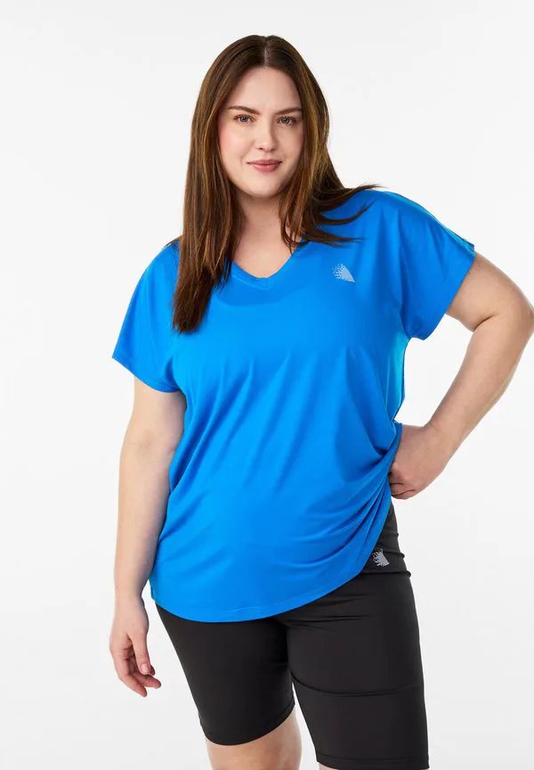 

Спортивная футболка Active By Zizzi, Directoire Blue, Синий, Спортивная футболка Active By Zizzi, Directoire Blue