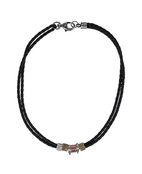 

Ожерелье Nasher из искусственной кожи с бусинами Trafalgar, black