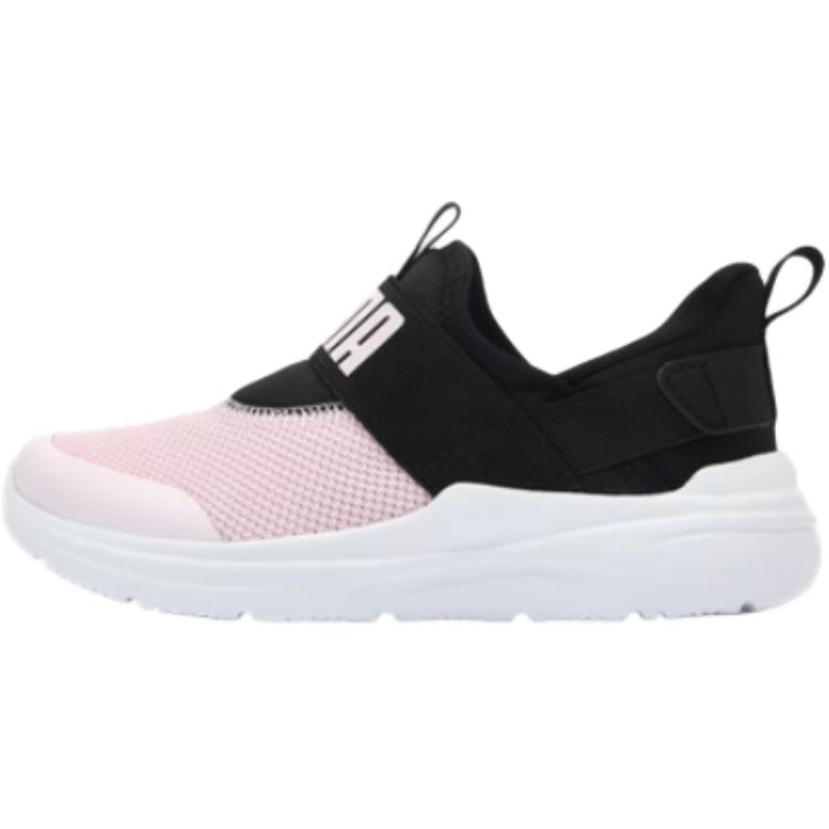 SOFTRIDE Wired 2 Abrasion Resistant низкие детские повседневные кроссовки Black Pink Kids' PUMA, черный/розовый — фото 3